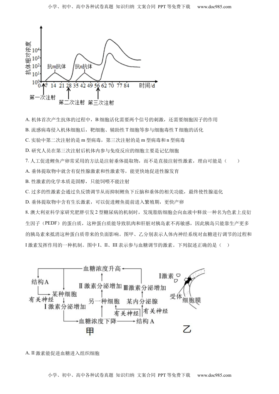 2022-2023学年高二上学期期中生物试题（原卷版） (1).docx