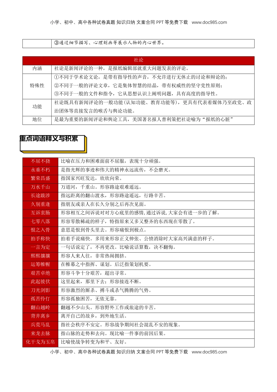 第一单元单元总结（解析版）-【上好课】2022-2023学年高二语文选择性必修上册同步备课系列（统编版）_new.docx