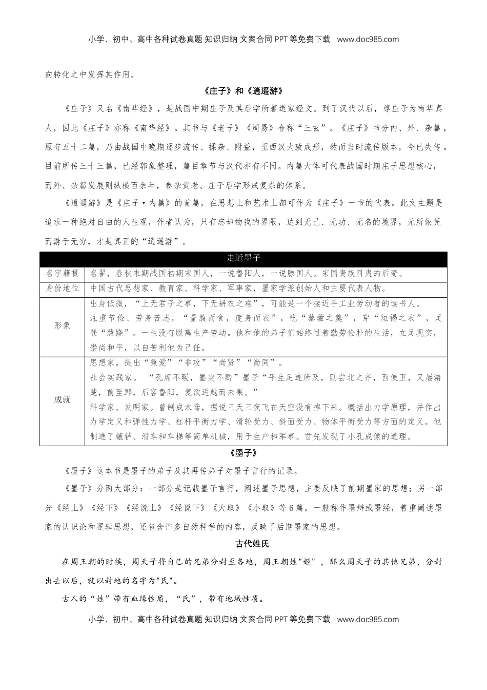 第二单元（知识清单）-【上好课】2022-2023学年高二语文选择性必修上册同步备课系列（统编版）_new.docx