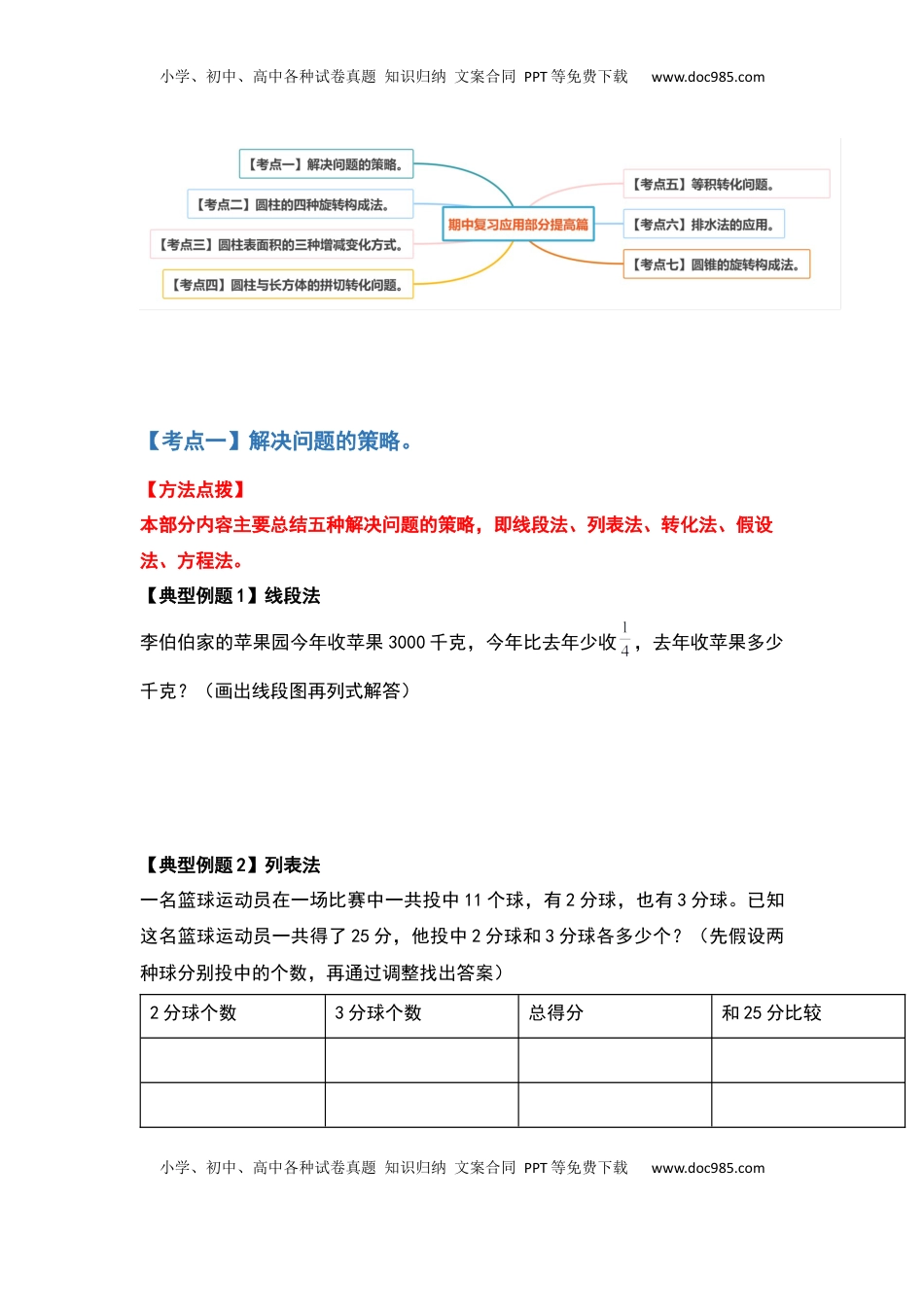 六年级数学下册典型例题系列之期中复习应用部分提高篇（原卷版）苏教版.docx