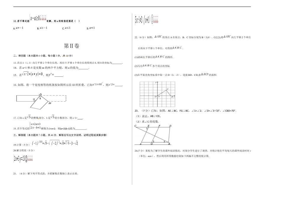 02 【人教版】七年级下期末数学试卷（含答案）.docx