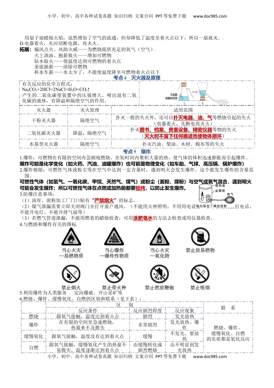 第七单元  燃料及其利用-九年级化学上册单元复习知识清单(1).docx