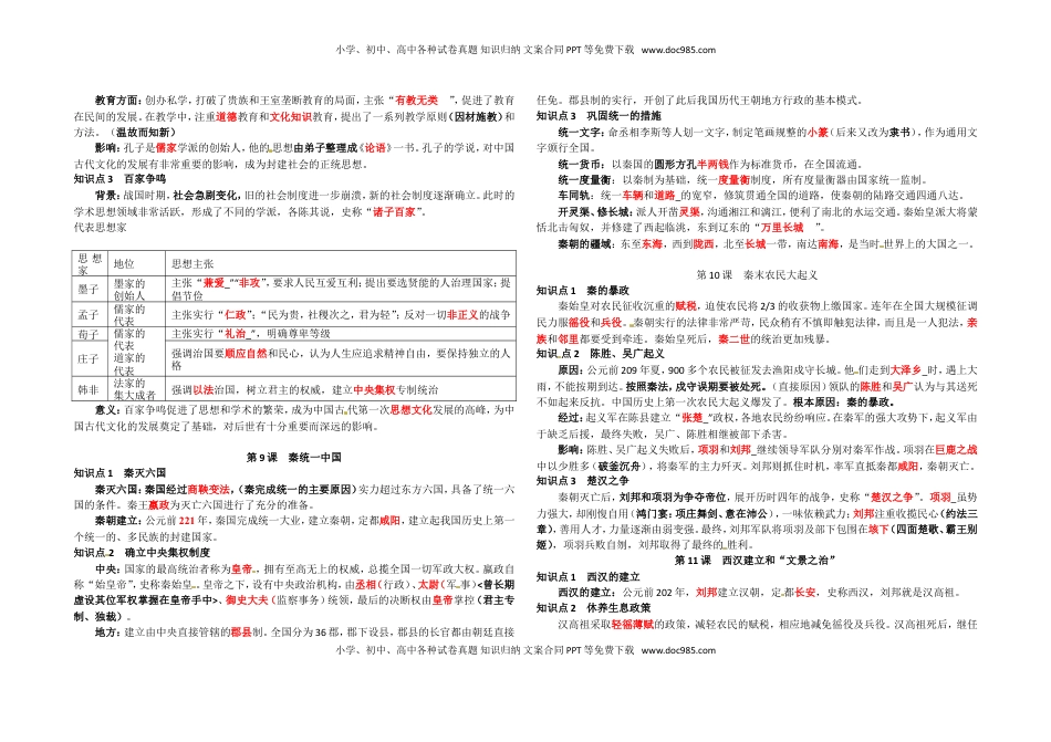 七年级历史上册-复习资料(1).doc