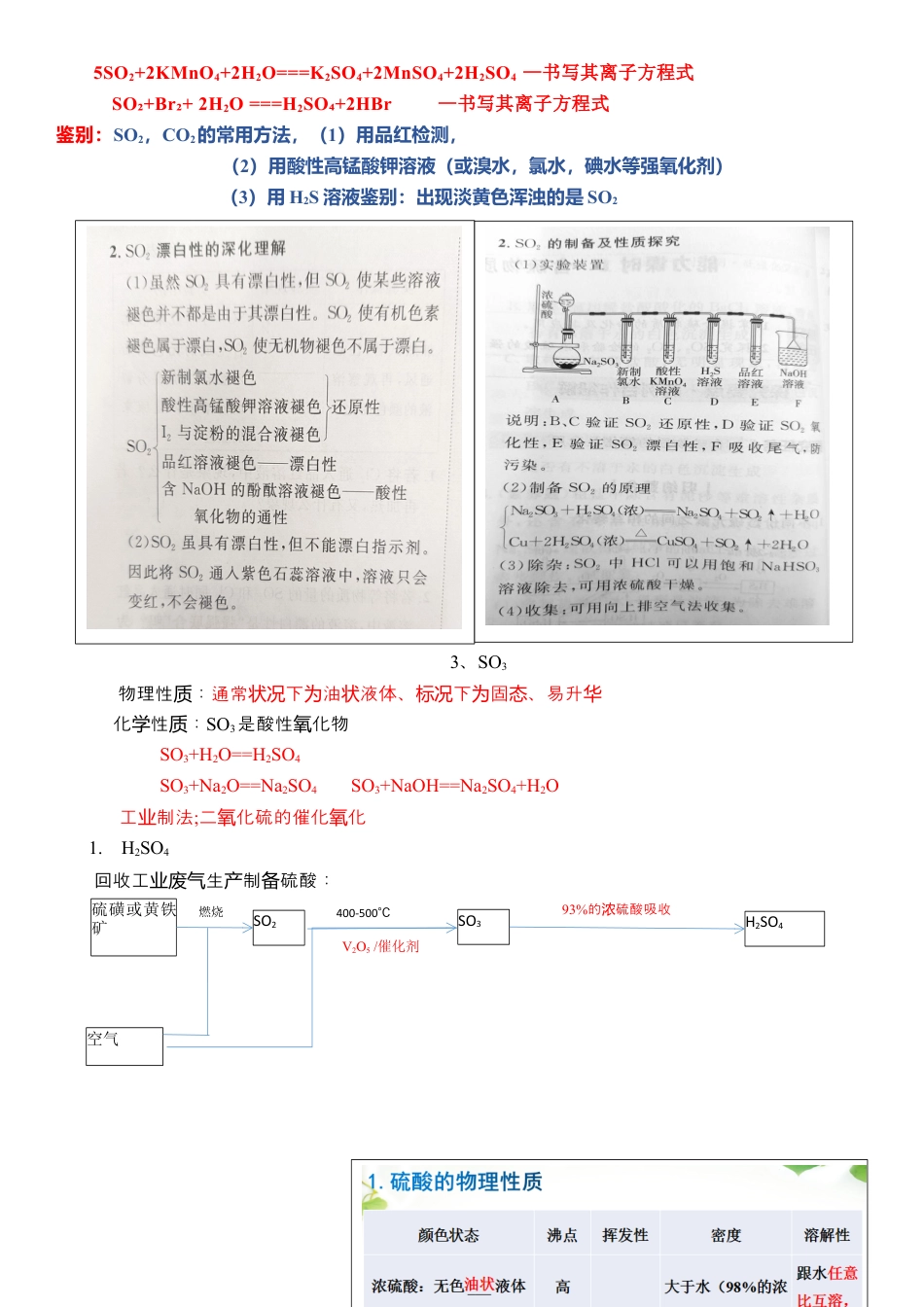 高中化学必修2下学期高一化学人教版（2019）必修第二册必背知识点.docx