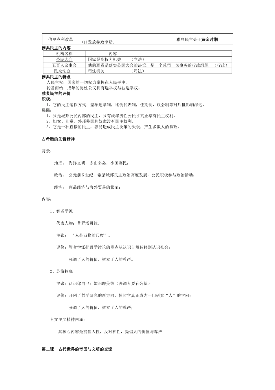 高中历史必修下  高中历史统编版（2019）必修中外历史纲要下册知识提纲.docx