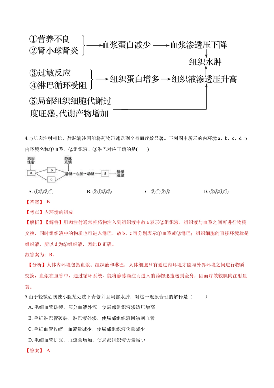高中生物选修1 高二生物上学期期末测试卷04（人教版2019选择性必修1）（解析版）.docx