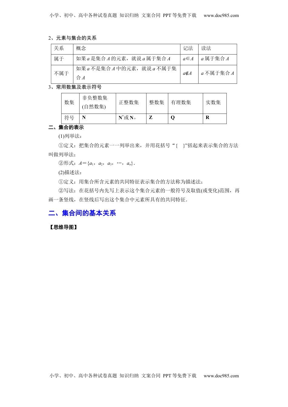 高中数学 必修1专题1.1 集合（解析版）.docx