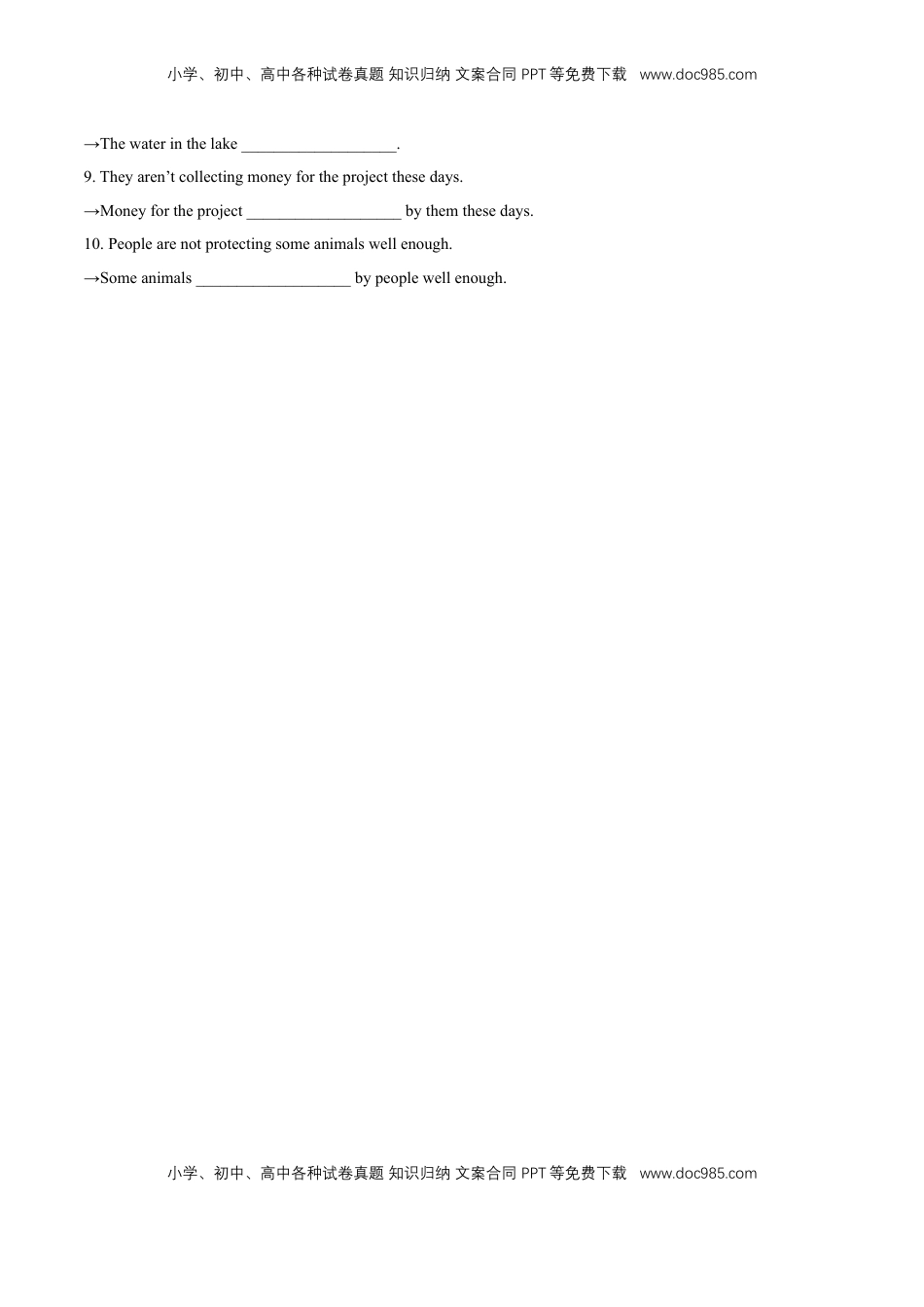 高中英语 必修2  【新教材精创】2.3 Discovering Useful Structure 练习（2）（原卷版）.docx