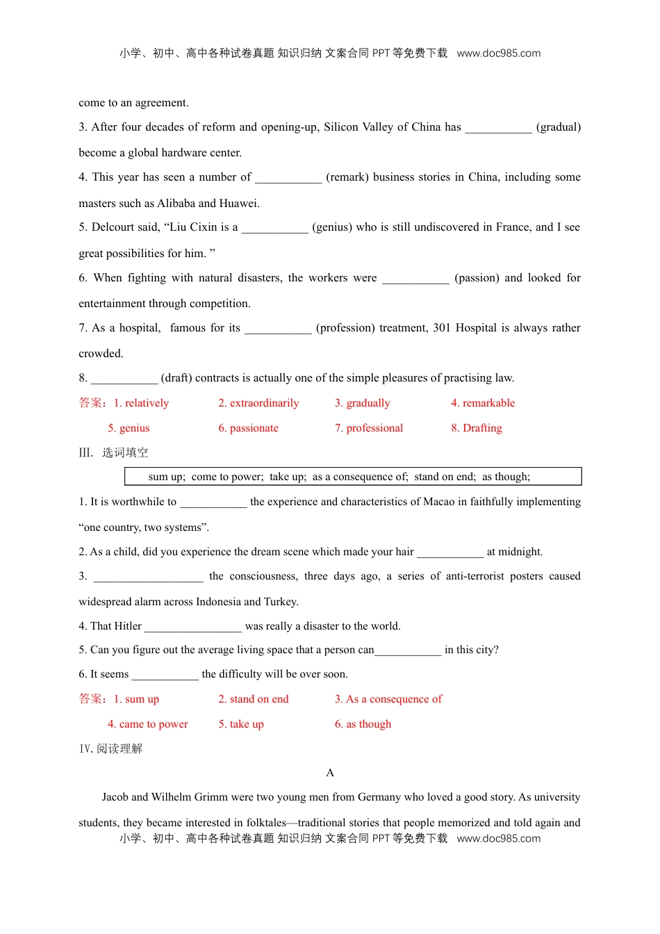 高中英语 选修1   1.4 Reading for writing-Using language 2 练习（解析版）.docx