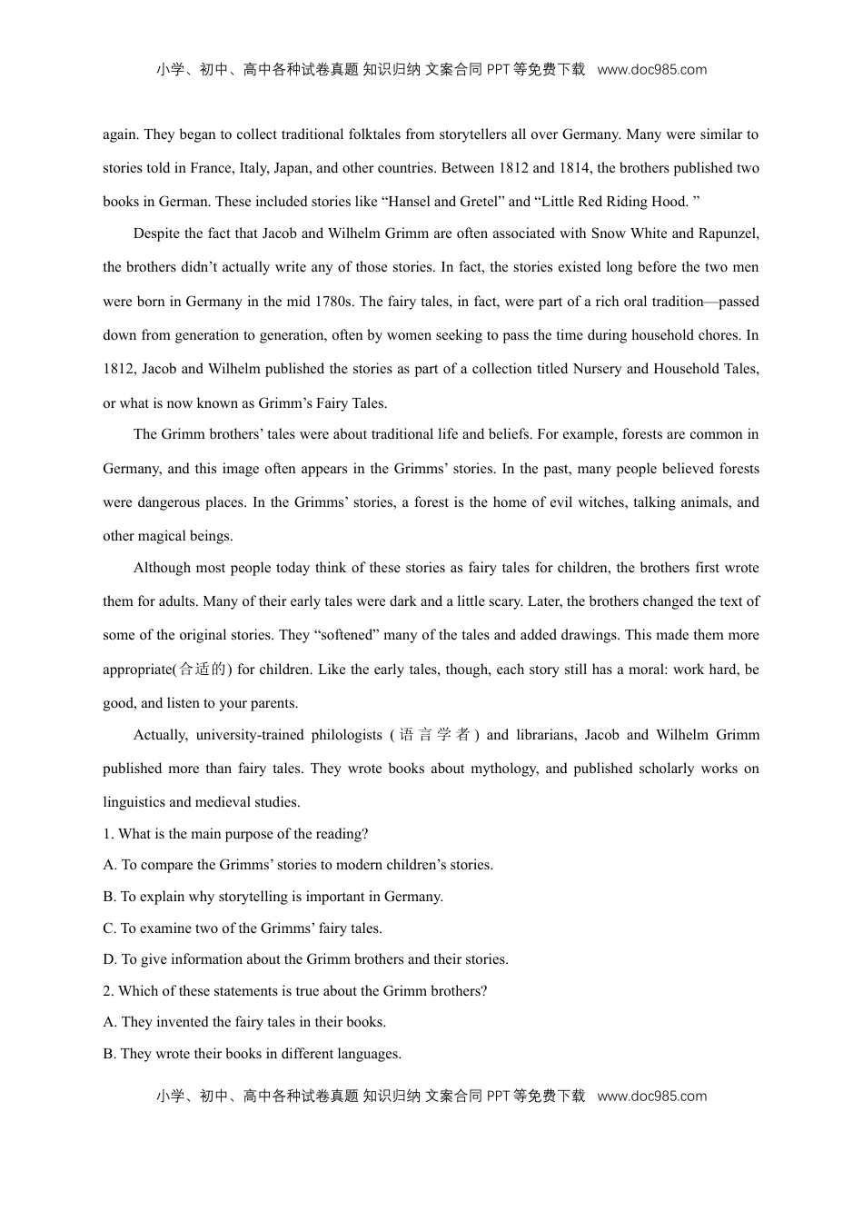 高中英语 选修1   1.4 Reading for writing-Using language 2 练习（解析版）.docx