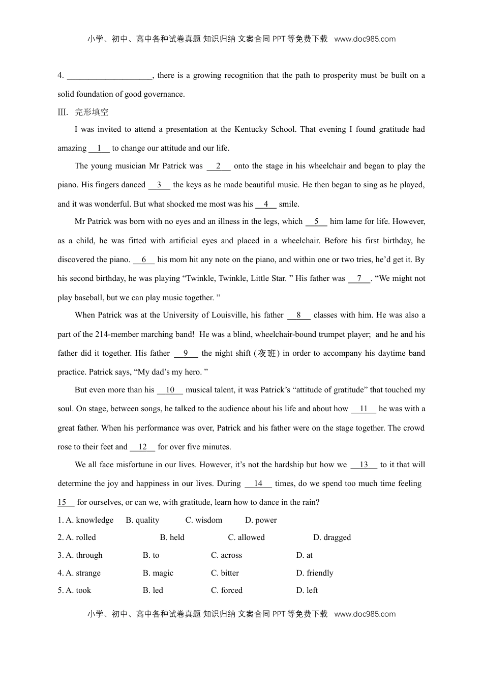 高中英语 选修1   1.2 Listening and Speaking-Using language 1 练习（原卷版）.docx