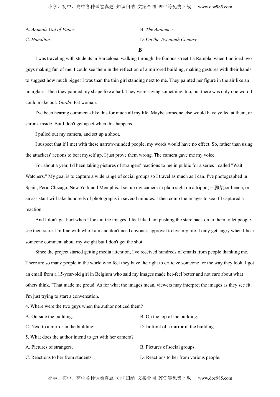 2022-2023学年高二上学期10月月考英语试题（原卷版）.docx