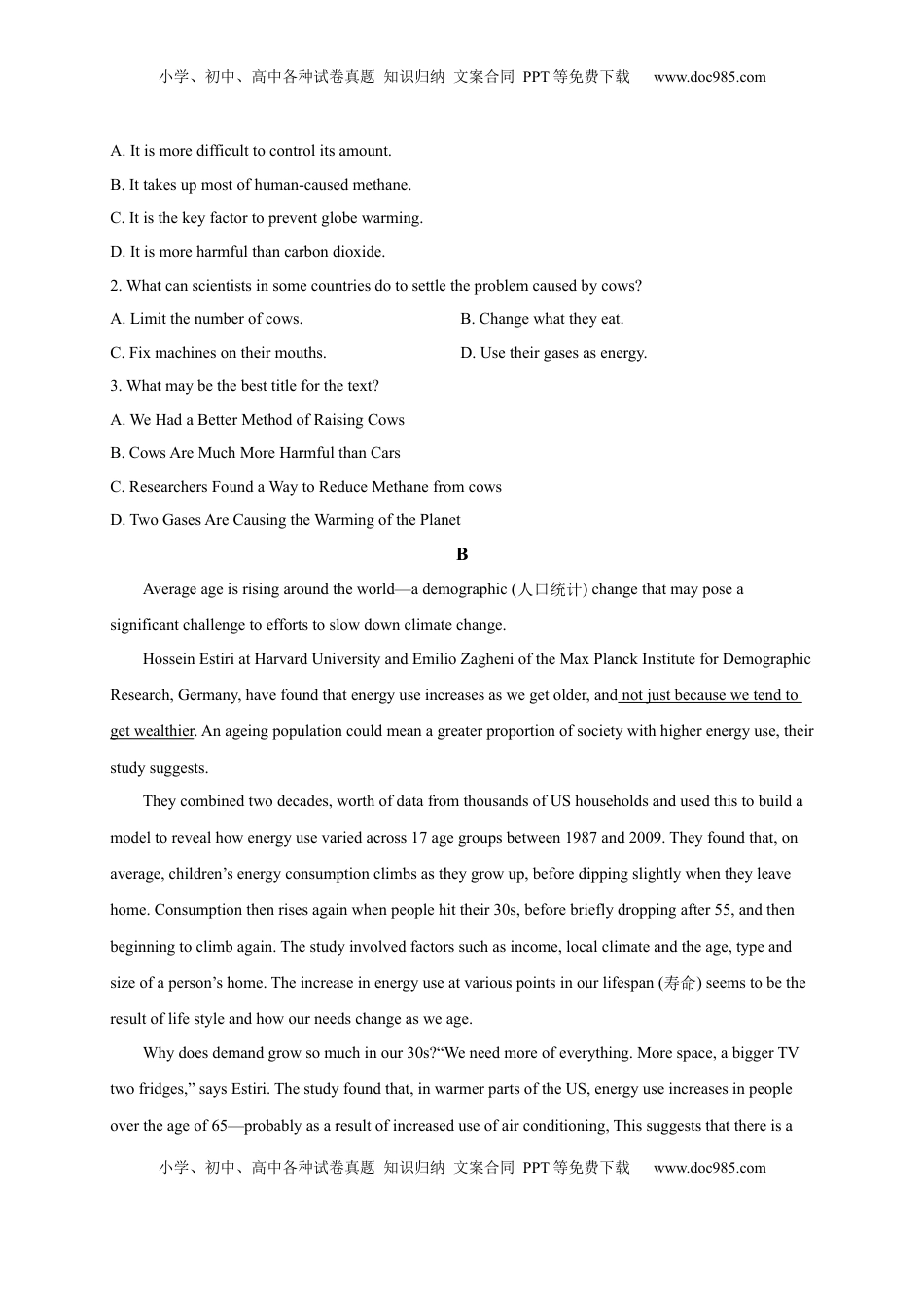 选择性必修三Unit3（选拔卷）-【单元测试】高一英语尖子生选拔卷（人教版2019选择性必修三）（原卷版）.docx