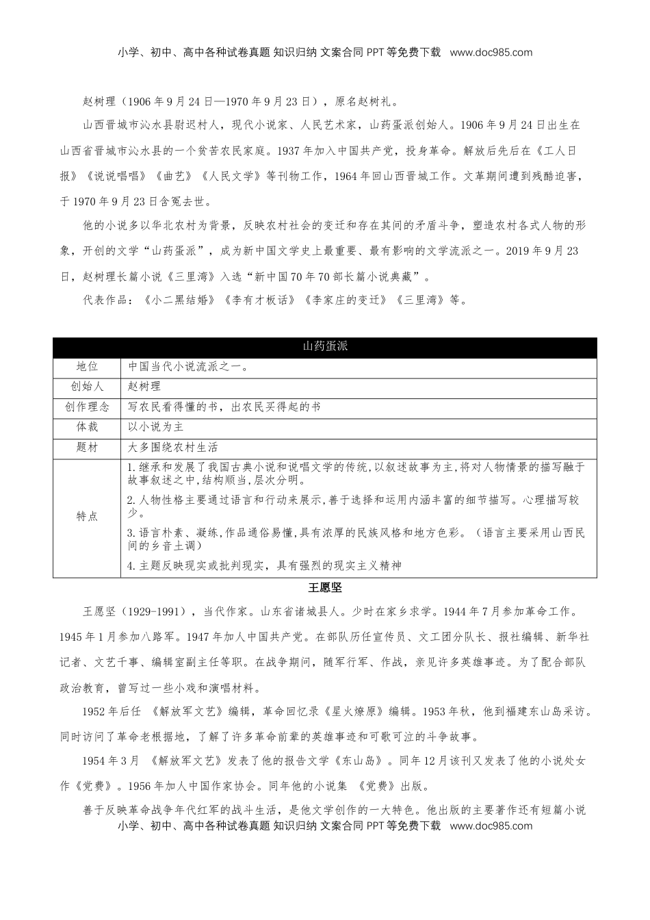 高中语文 选修中  第二单元（知识清单）-2022-2023学年高二语文选择性必修中册同步备课系列（统编版）_new.docx