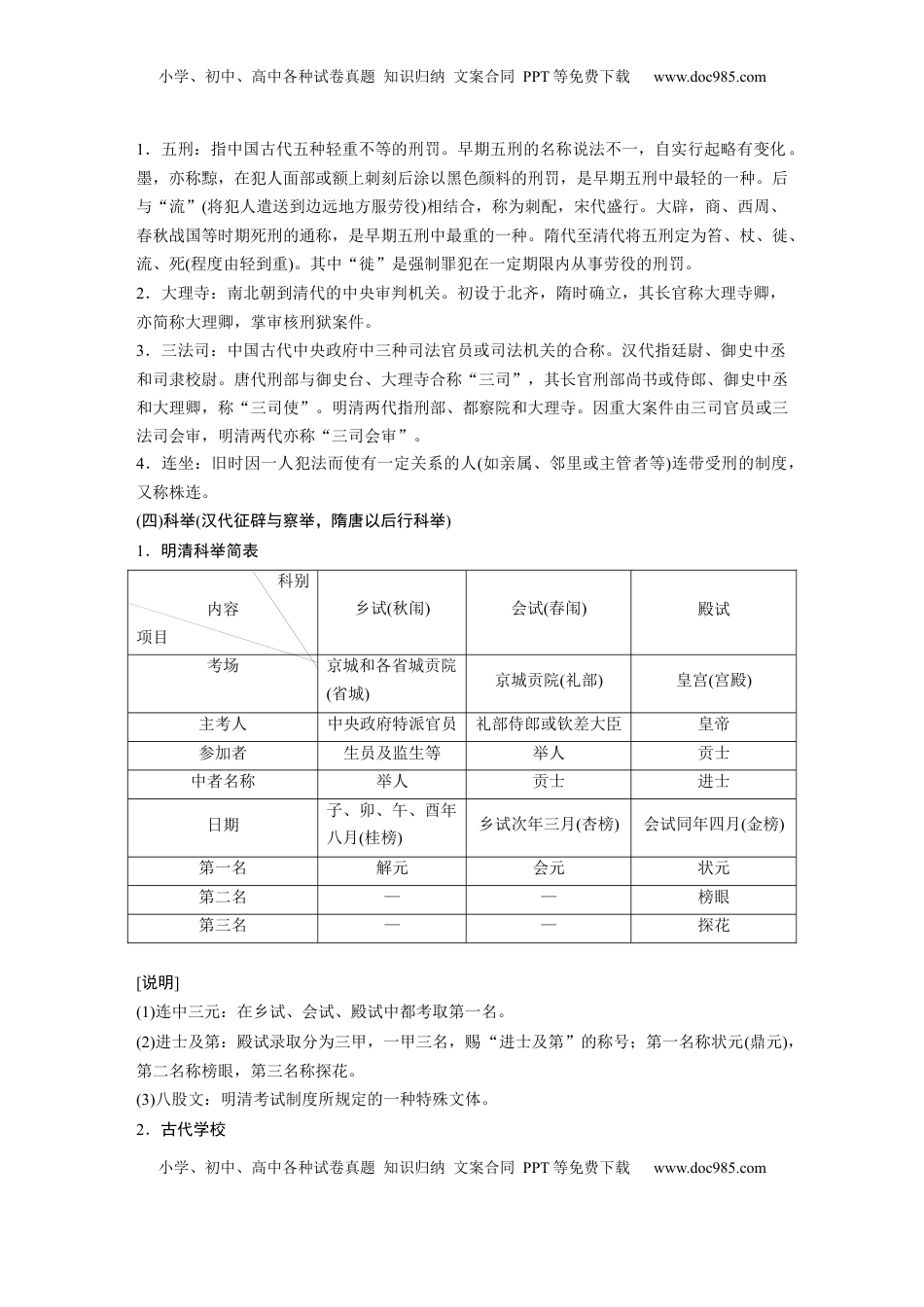 高考语文复习 必背五　古代文化常识.docx