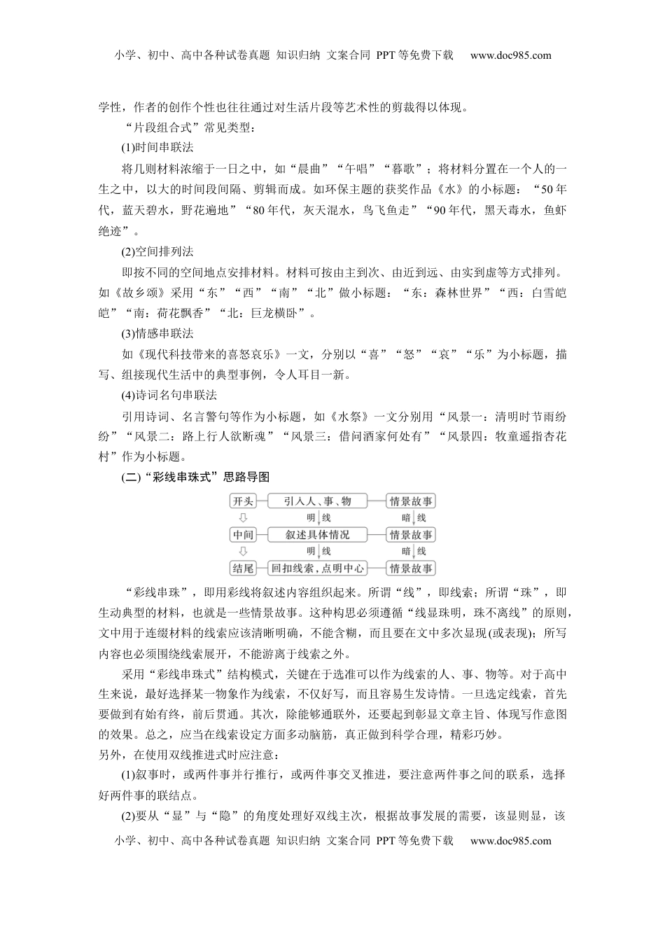 高考语文复习 板块十　学案93　精巧构思，曲笔叙事——匠心独运，行文跌宕.docx