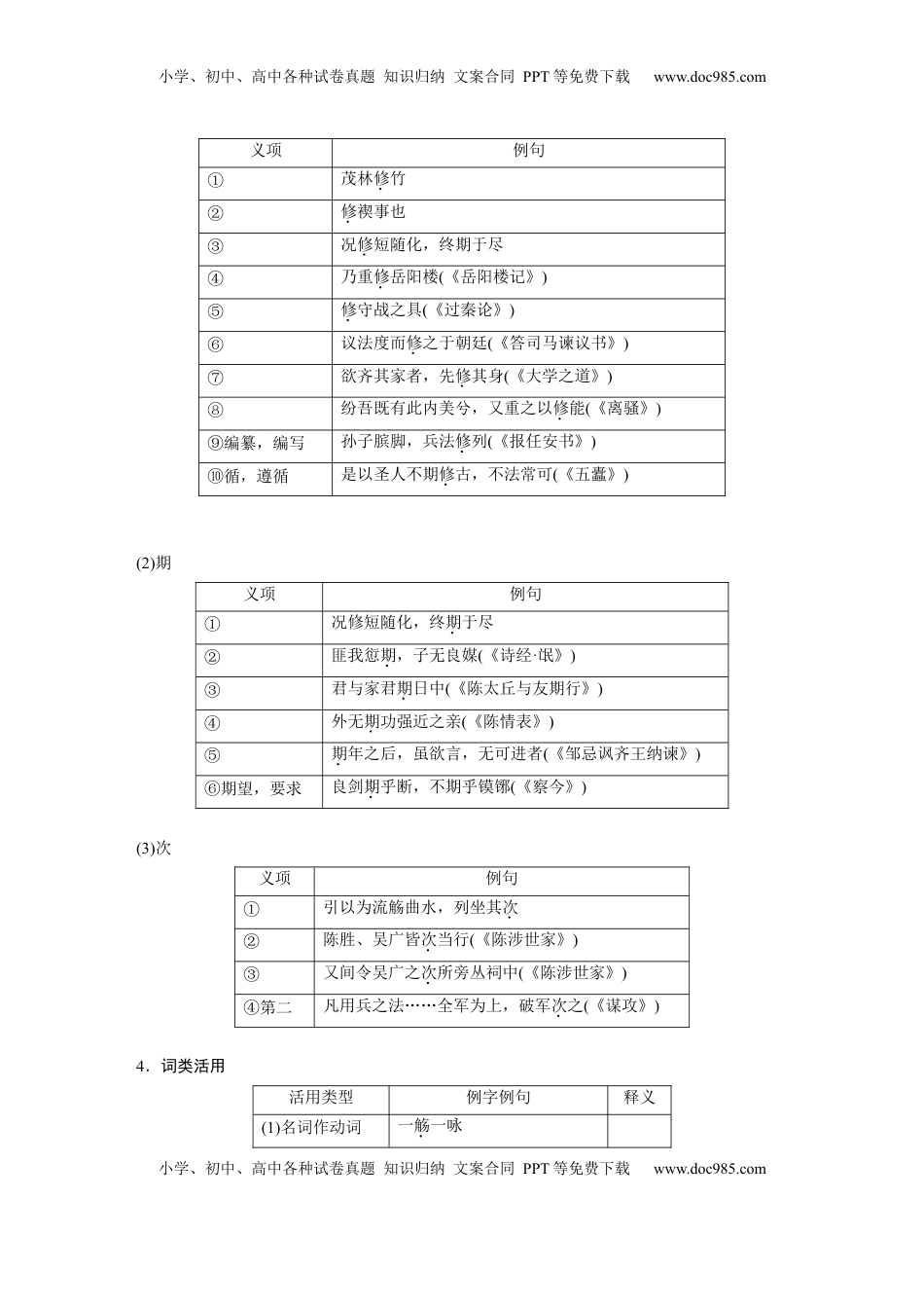 高考语文复习 选择性必修下册(一)　单篇梳理3　兰亭集序.docx