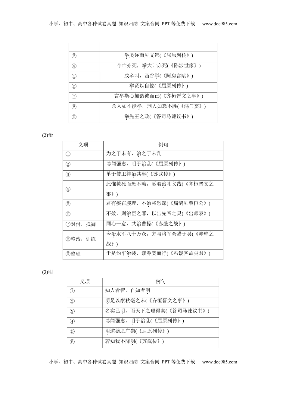 高考语文复习 选择性必修上册　单篇梳理4～5　《老子》四章　五石之瓠.docx