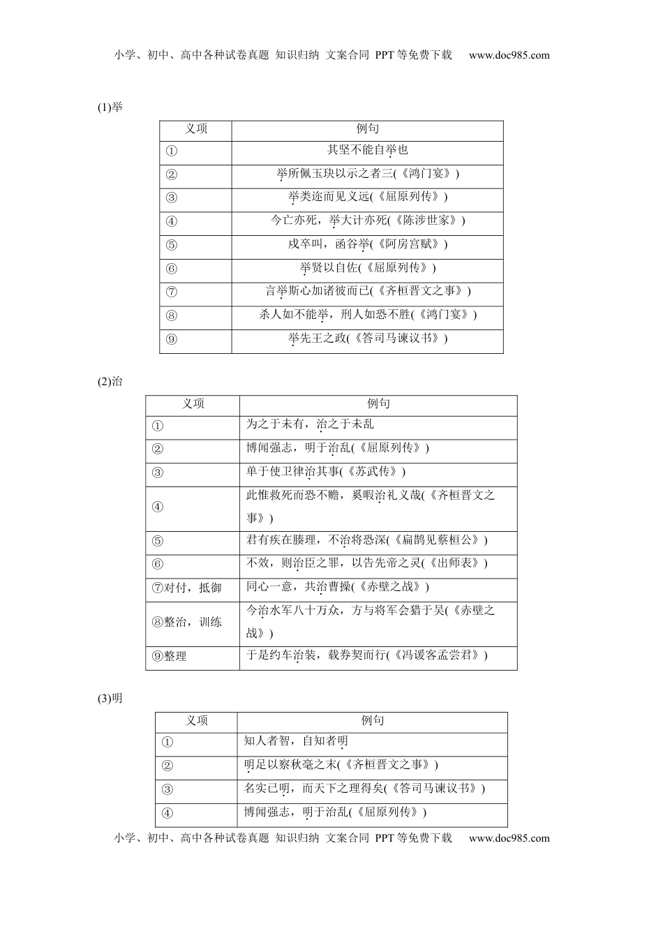 高考语文复习 选择性必修上册　单篇梳理4～5　《老子》四章　五石之瓠 (1).docx