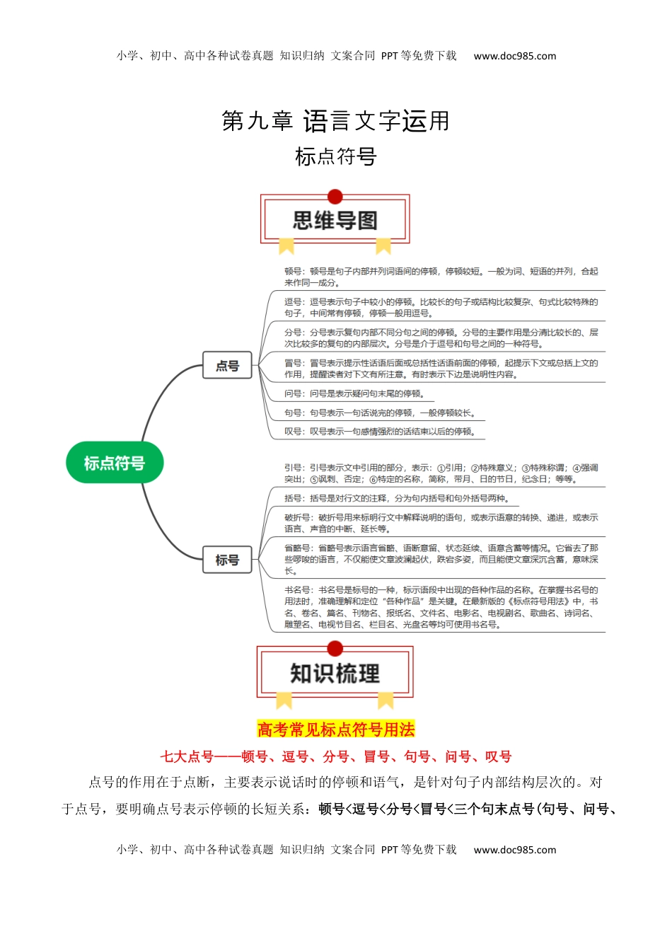 高考语文复习 专题03：标点符号（解析版）-【上好课】2025年高考语文一轮复习知识清单.docx