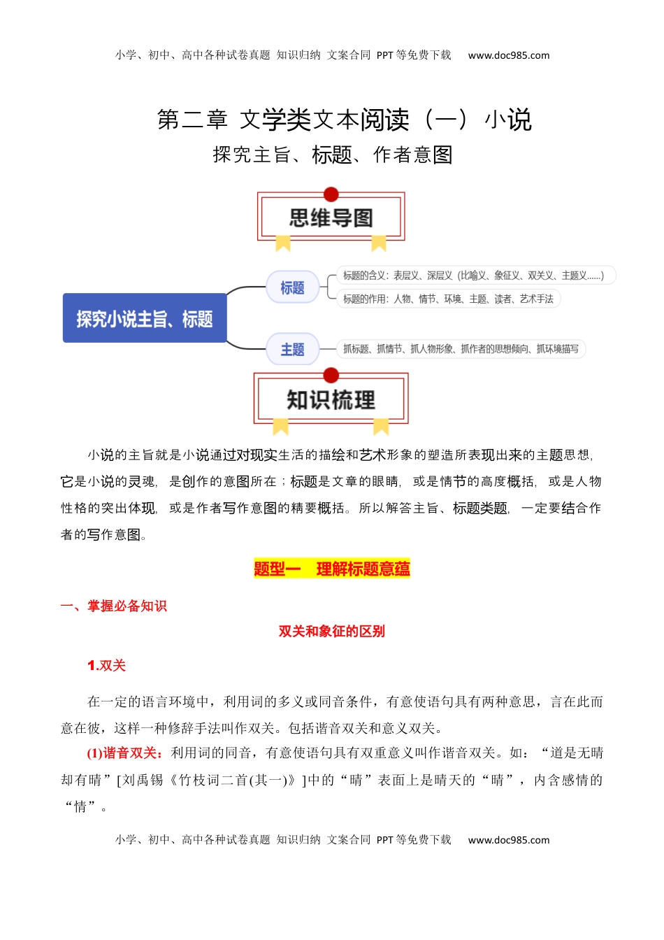 高考语文复习 专题06：探究主旨、标题、作者意图（解析版）-【上好课】2025年高考语文一轮复习知识清单.docx
