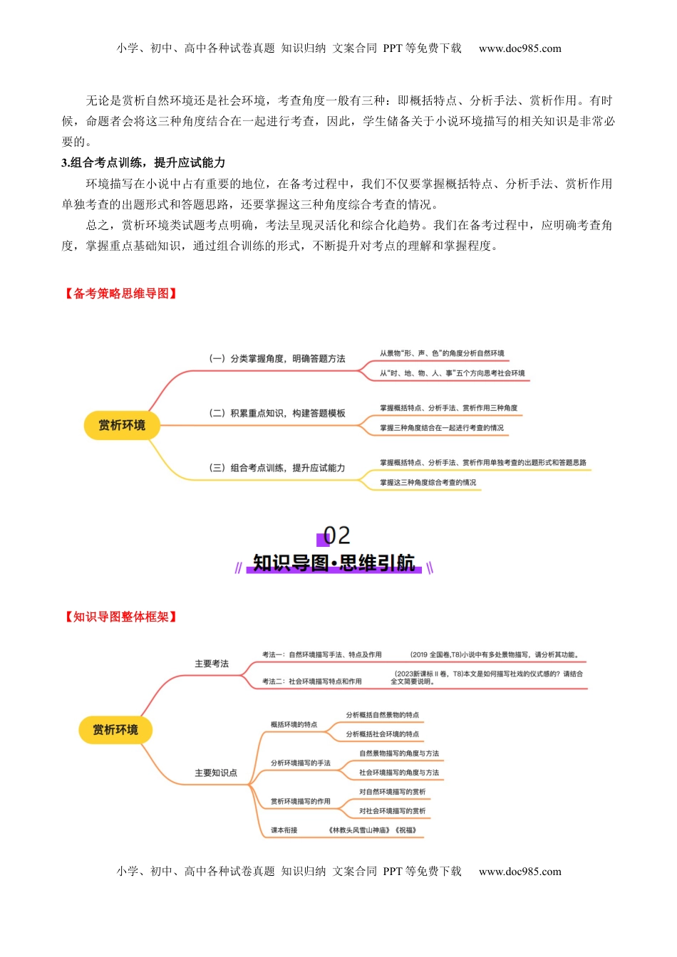 高考语文复习 第03讲 赏析环境（讲义）解析版.docx