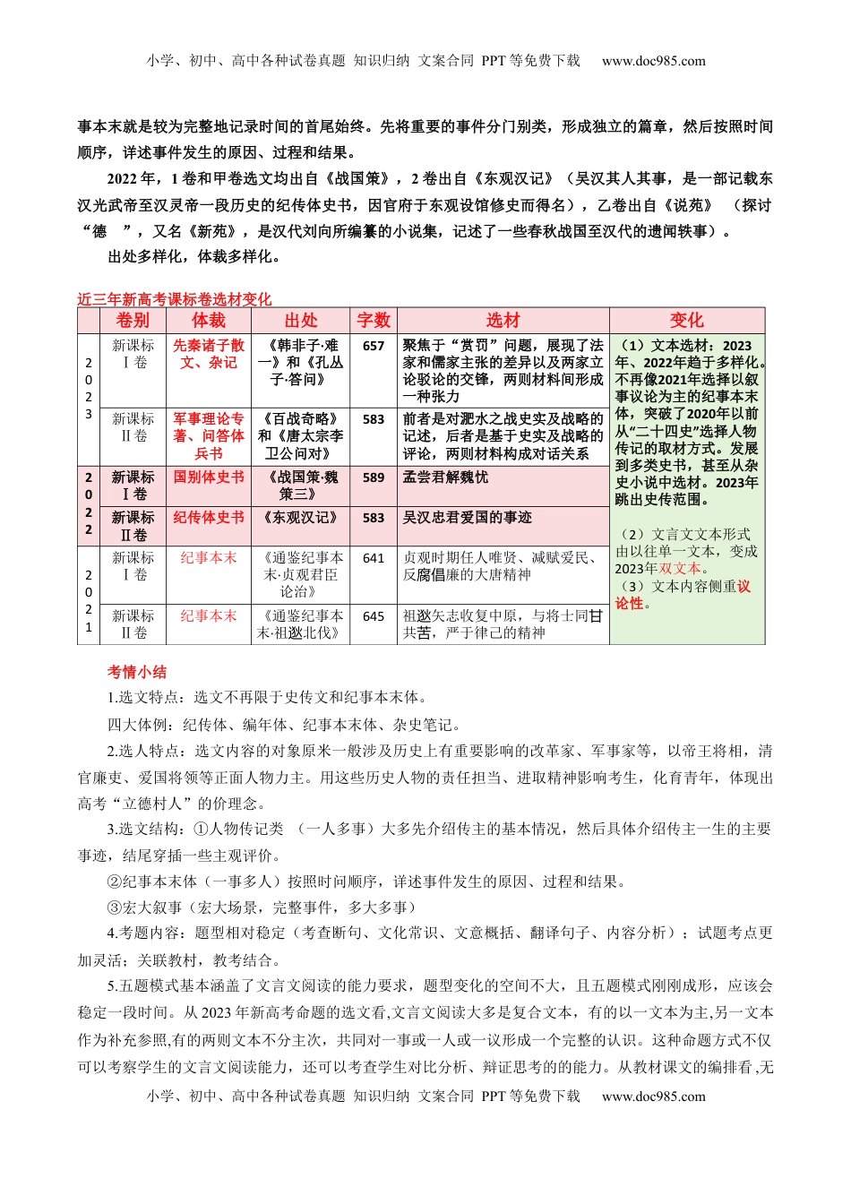 高考语文复习 文言文阅读第一课（讲义）（解析版）.docx