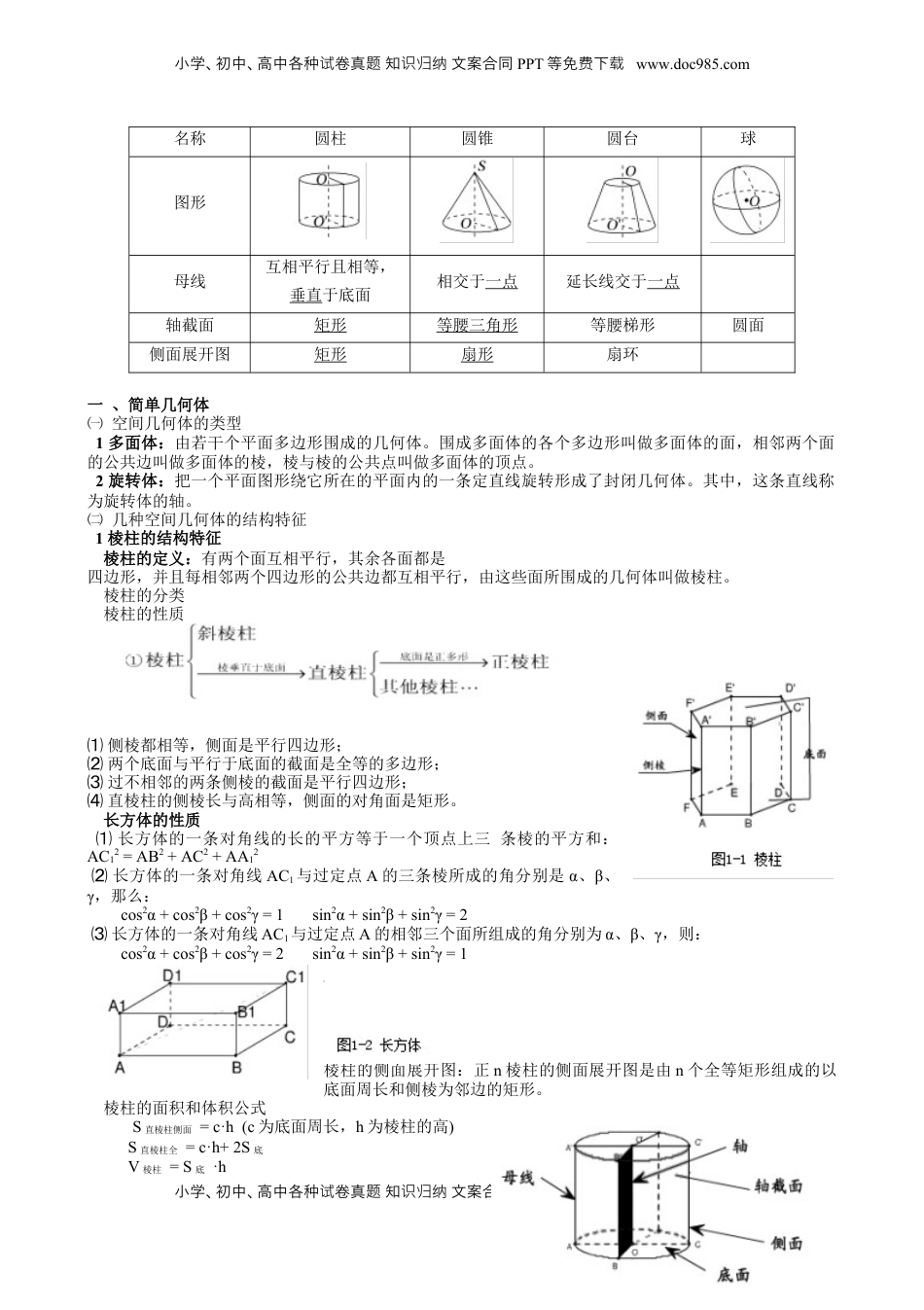高考数学复习  专题18 立体几何初步（Ⅰ）（六大题型 模拟精练 核心素养分析 方法归纳）- （新高考专用） 专题18 立体几何初步（Ⅰ）.docx