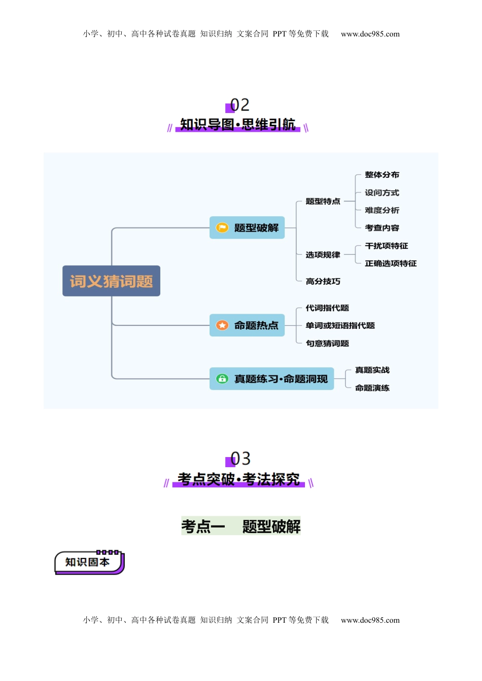高考英语复习  第03讲 词义猜测题（讲义）（解析版）.docx