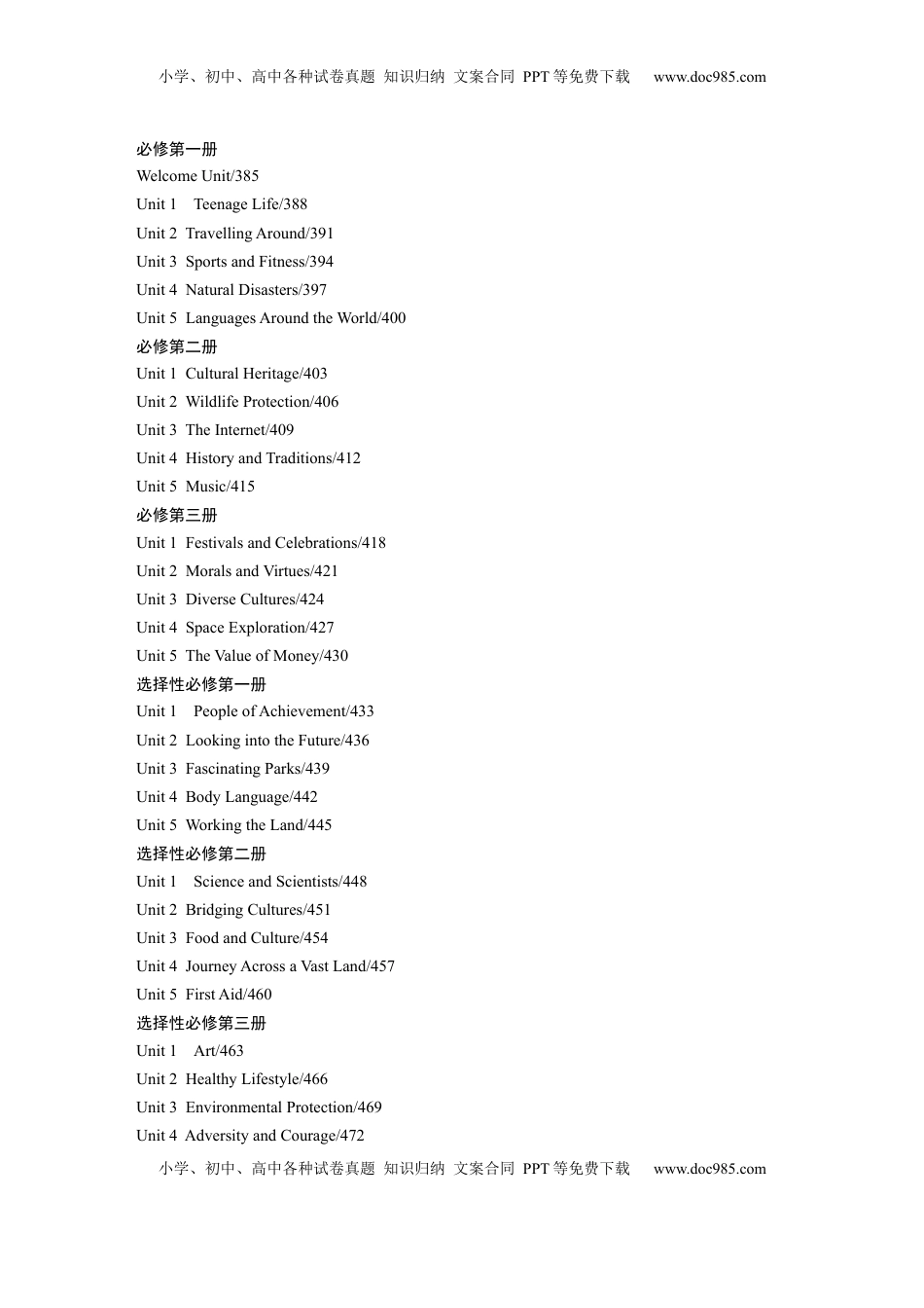 高考英语复习  高考题型组合练目录.docx