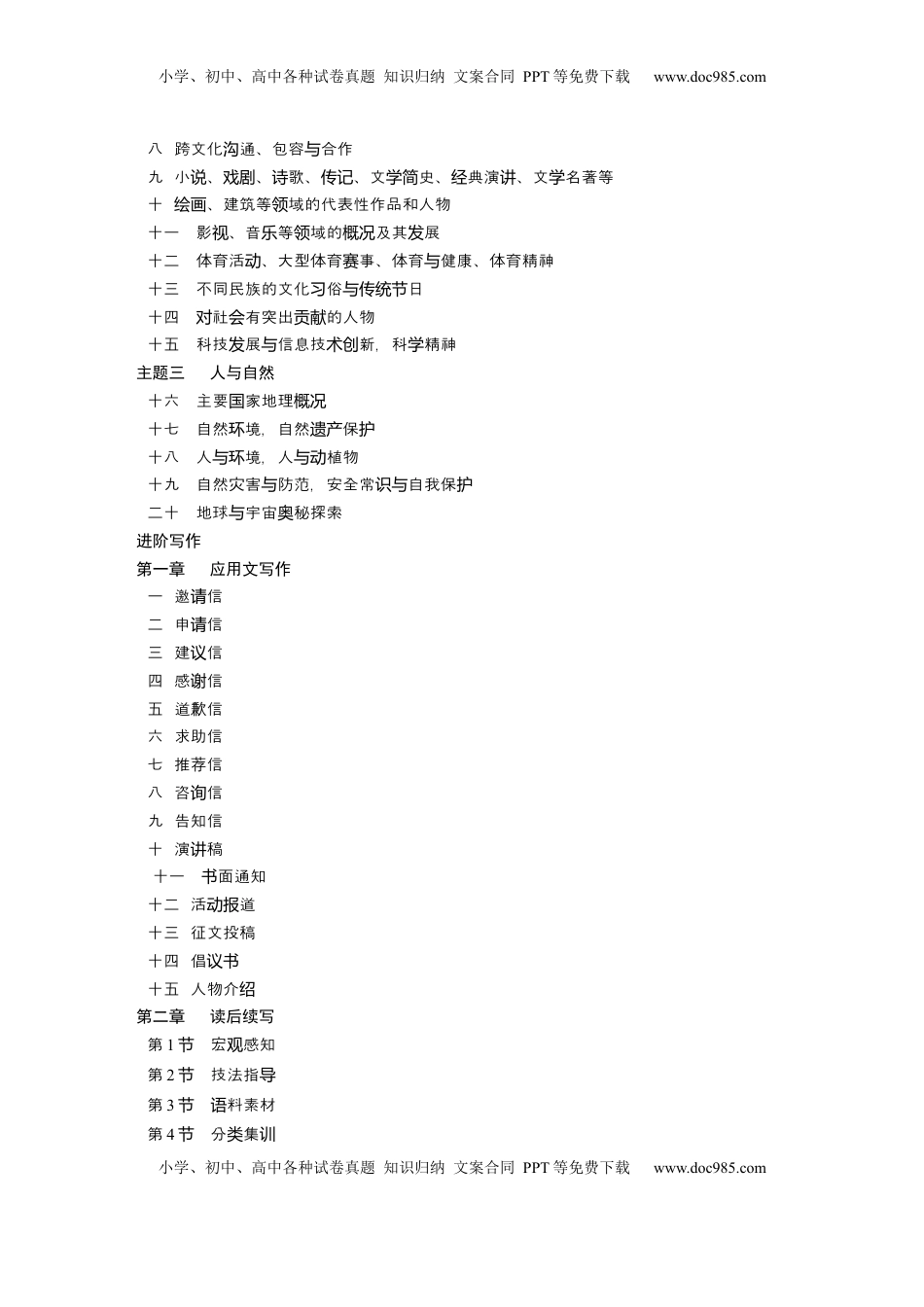 高考英语复习  教师目录.docx