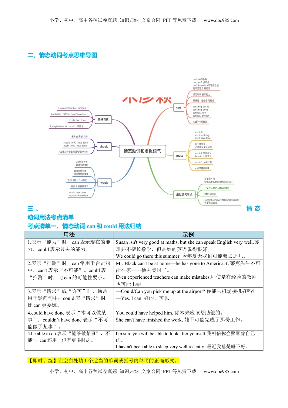 高考英语复习  专题10 情态动词系动词七类十九个考点（讲案）解析版.docx