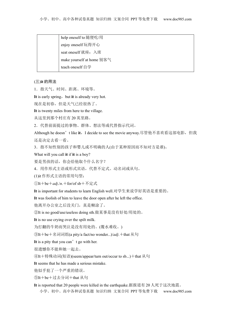 高考英语复习  专题三　第2讲　代词.docx