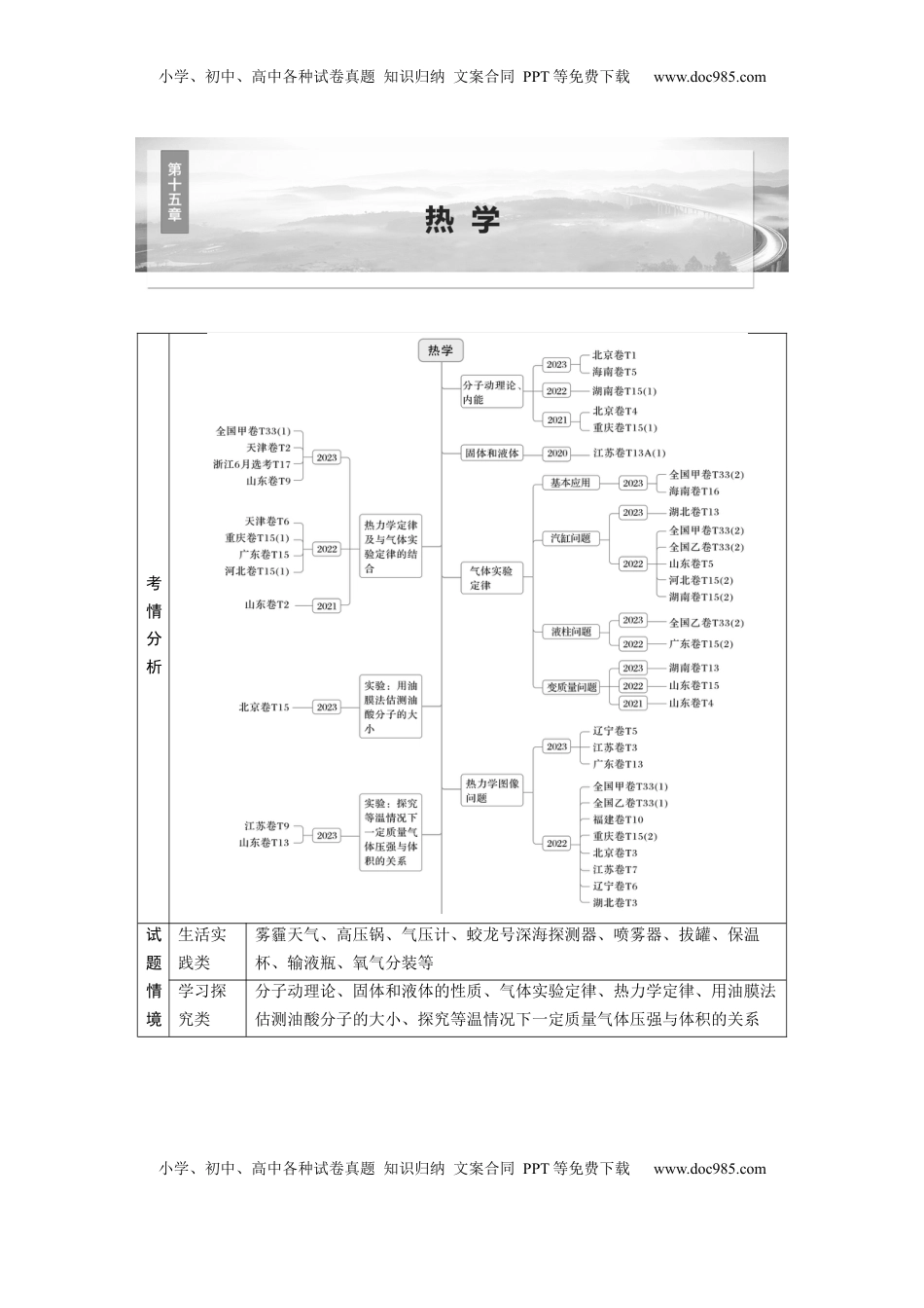 高考物理复习  第十五章　第1课时　分子动理论　内能　固体和液体 (1).docx