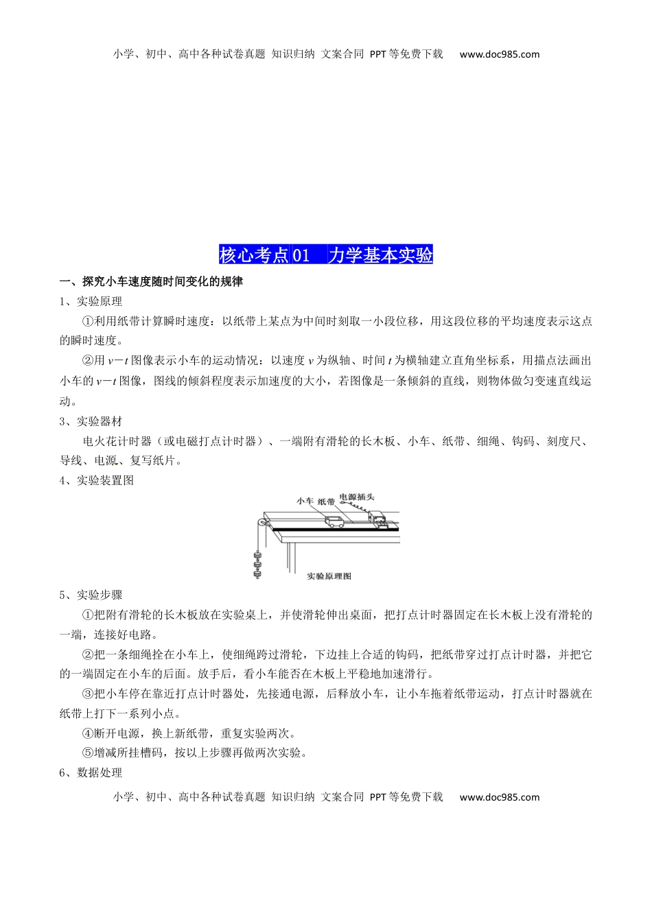 高考物理复习  专题21  力学实验（解析版）.docx
