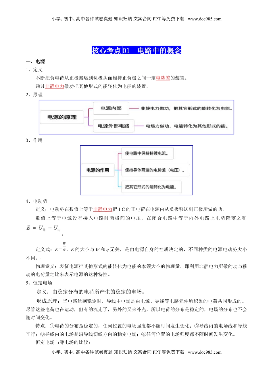 高考物理复习  专题11  恒定电流（解析版）.docx