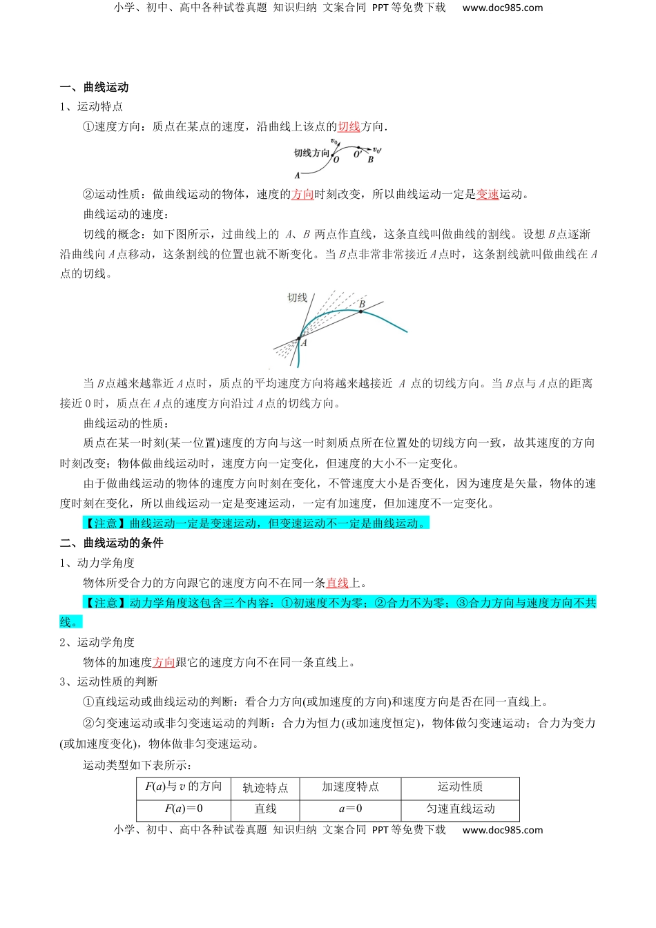 高考物理复习  专题04  曲线运动（解析版）.docx