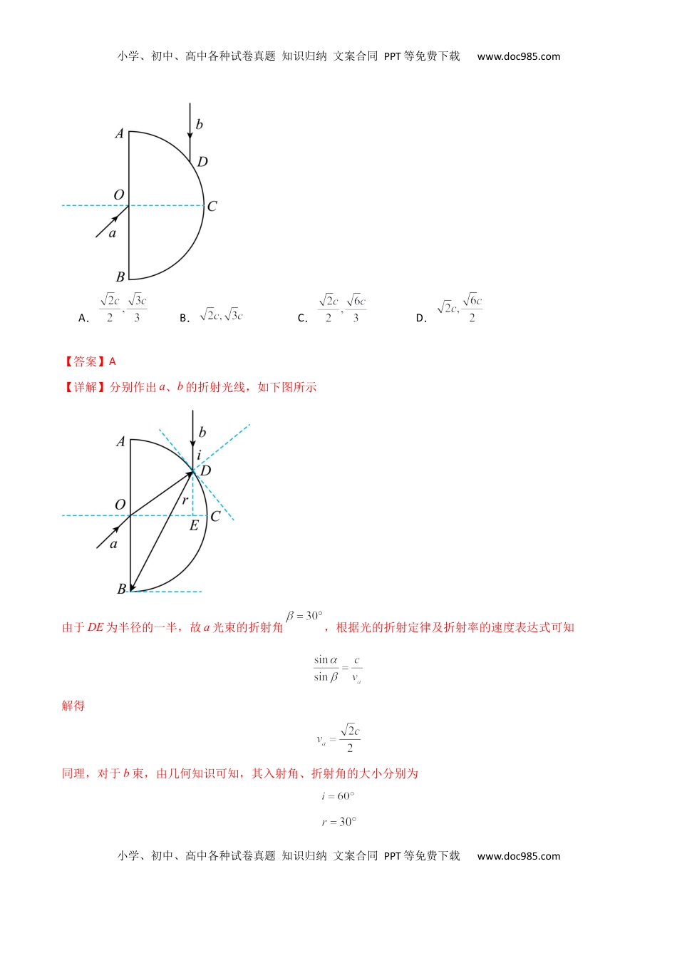 高考物理复习  专题突破卷17 光学专题（折射、反射、全反射、干涉、衍射、偏振等的综合应用）（解析版）.docx
