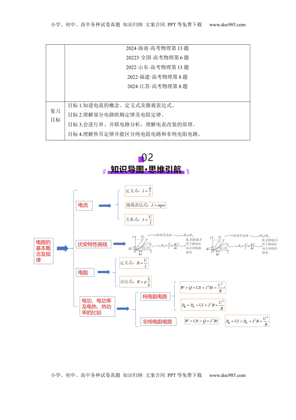 高考物理复习  第39讲   电路的基本概念及规律（讲义）（解析版）.docx
