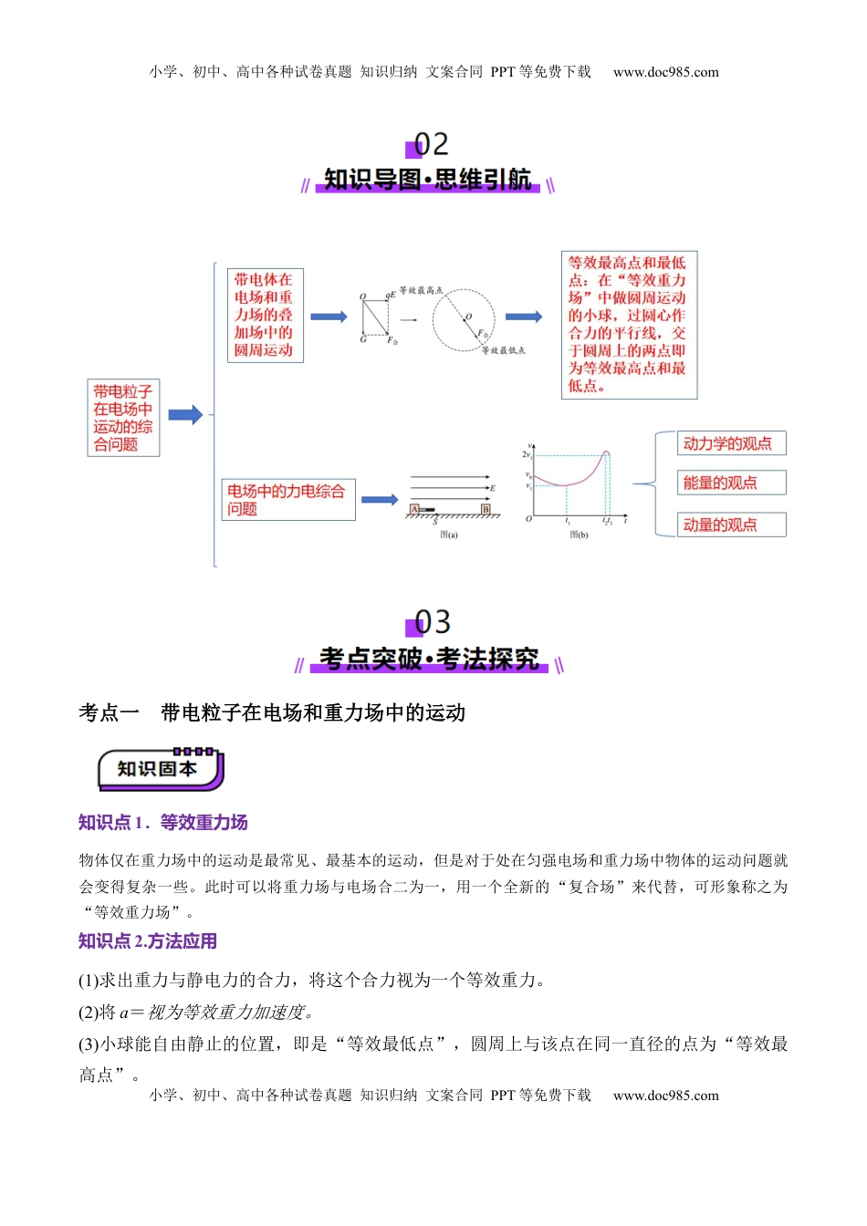 高考物理复习  第38讲   带电粒子在电场中运动的综合问题（讲义）（解析版）.docx