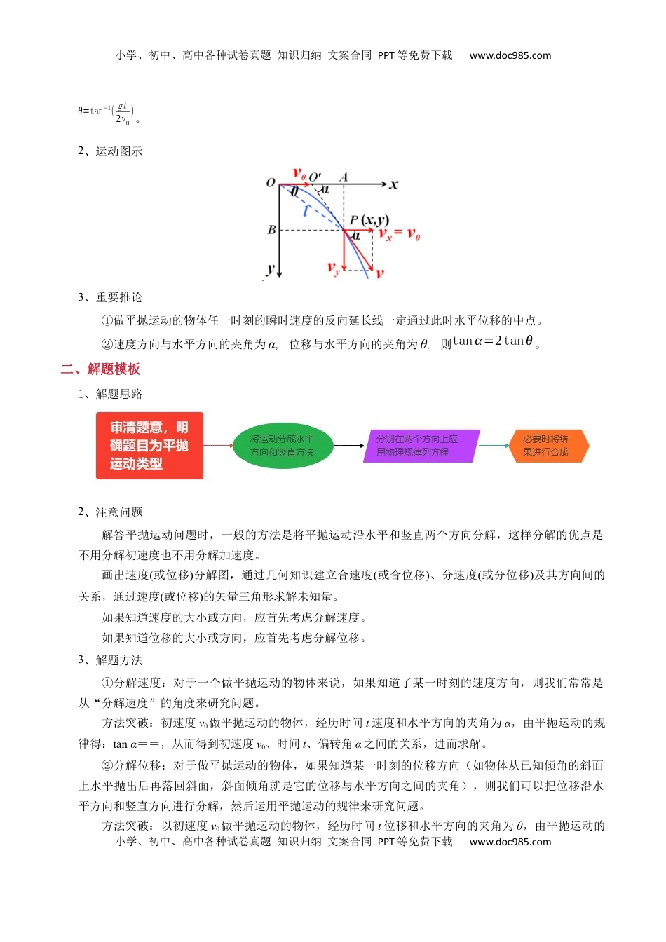 高考物理复习  模板04 曲线运动（六大题型）（解析版）.docx