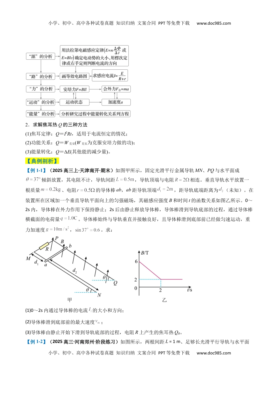 高考物理复习  专题18  电磁感应综合题（原卷版）.docx