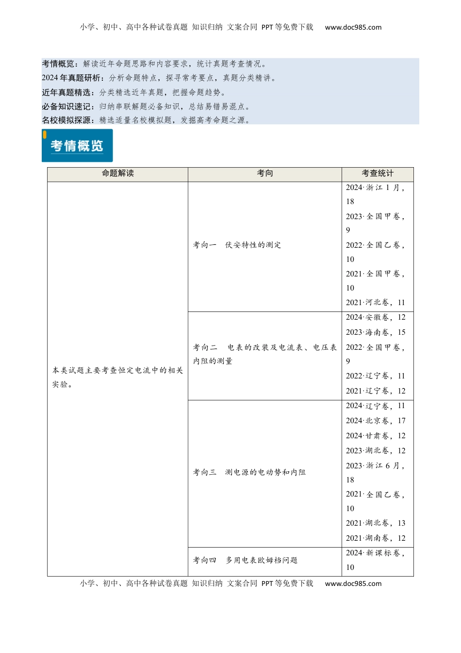 高考物理复习  专题17 恒定电流相关的电学实验（解析版）.docx