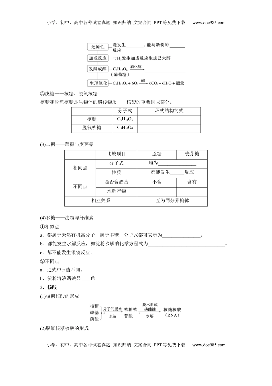 高考化学复习  大单元五　第十四章　第66讲　生物大分子　合成高分子.docx