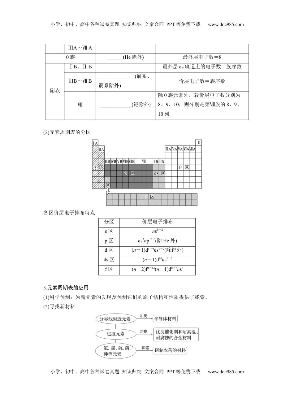 高考化学复习  大单元三　第七章　第32讲　元素周期表　元素的性质.docx