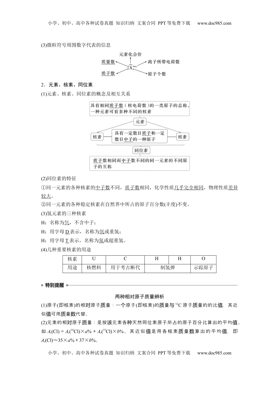 高考化学复习  大单元三　第七章　第31讲　原子结构　核外电子排布规律 (1).docx