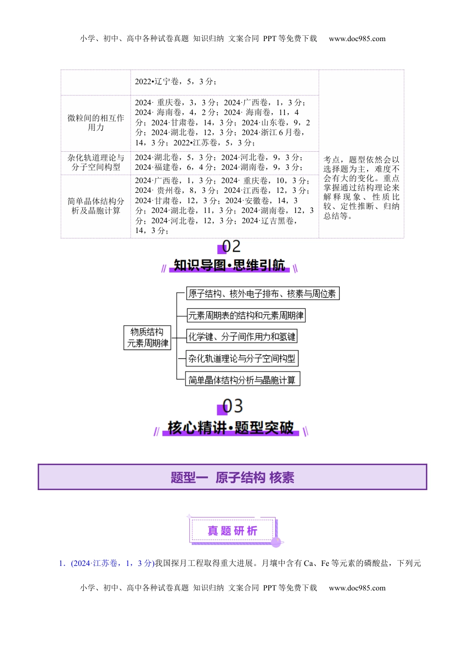高考化学复习  专题11 物质结构与元素周期律（讲义）（解析版）.docx