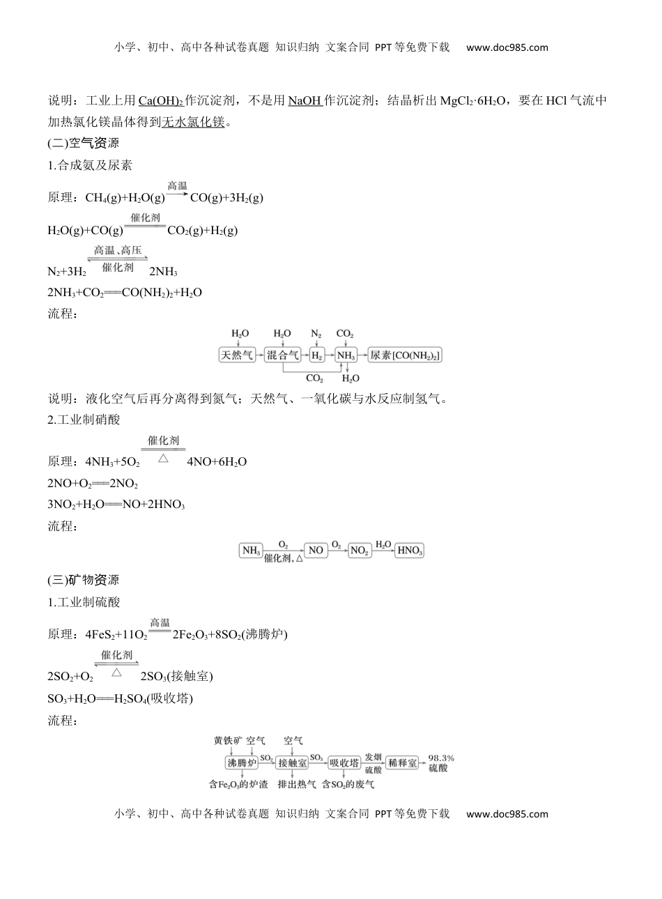 高考化学复习  十一　自然资源的开发与利用【淘宝店：红太阳资料库】 (1).docx