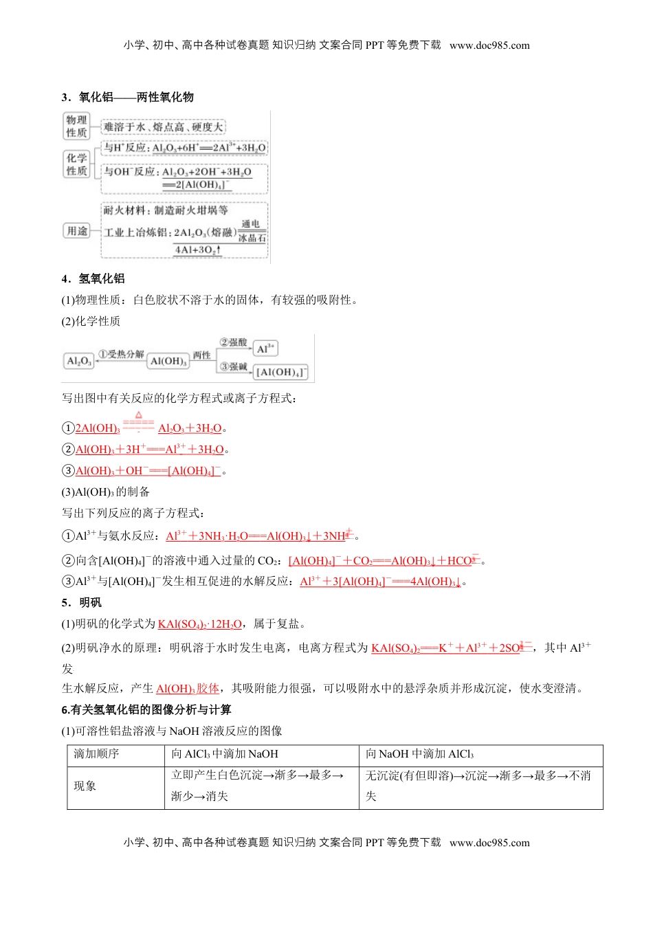 高考化学复习  考点11  铝及其重要化合物（核心考点精讲精练）-备战2025年高考化学一轮复习考点帮（新高考通用）（解析版）.docx