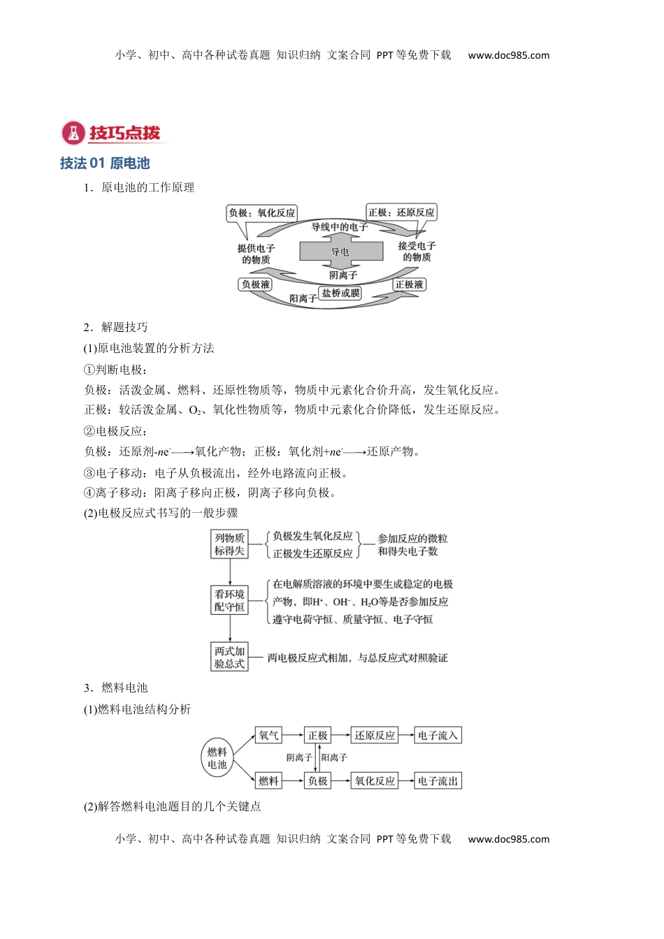 高考化学复习  模板01 电化学装置分析(解析版).docx